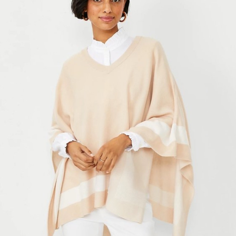 Ann Taylor Poncho Sweater